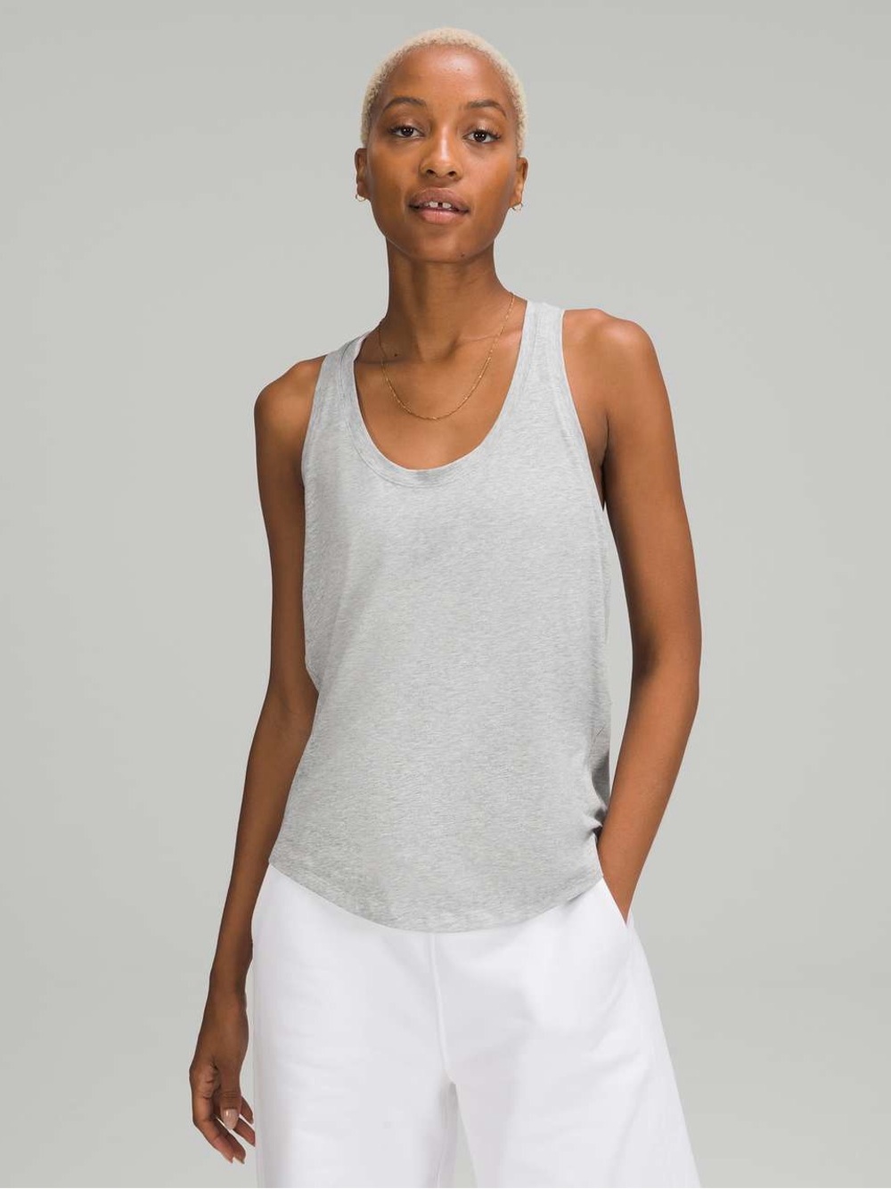 Lululemon Love Tank Heathered Core Light Grey Size 8